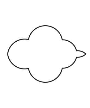 Simple White Cloud Illustration png