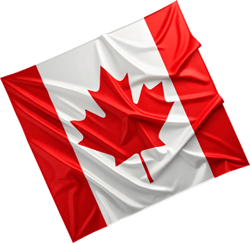 Beautifully waving Canada flag clipart for national celebrations. . png