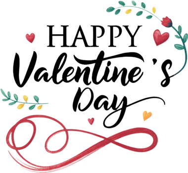 Celebrate love with Happy Valentines cursive text . png