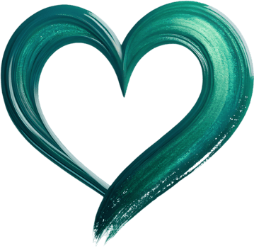 Elegant design with expressive brushstrokes creating a heart-shaped curve. . png