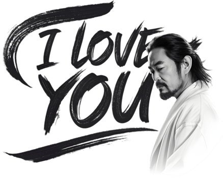Elegant I love you message in script, . png