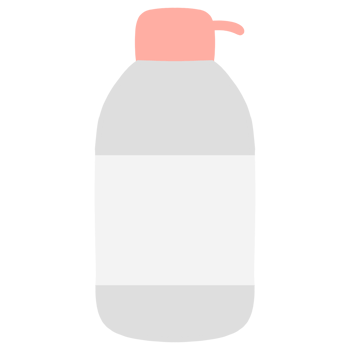 Liquid shampoo bottle on transparent background png
