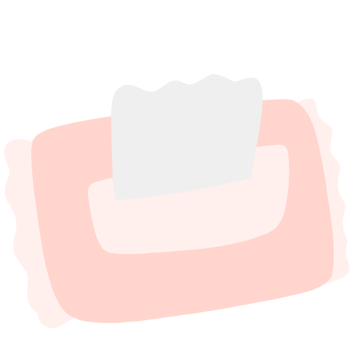 a pink and white tissue on a transparent background png