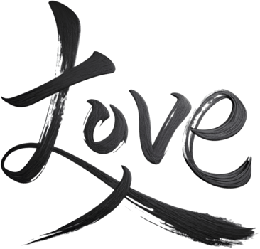 Beautiful Love Typography in Elegant Calligraphy Style. . png
