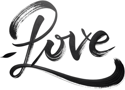 Love Lettering in Elegant Cursive Typography for Romance. . png