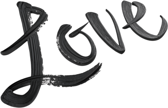 Romantic Cursive Love Typography in Elegant Handwritten Font. . png