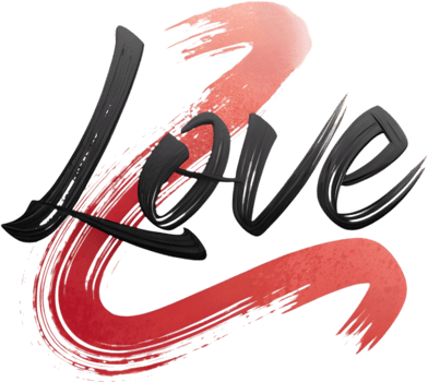 Beautiful Love Script in Cursive Calligraphy Art Design. . png