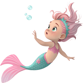Magical mermaid character clipart ideal for fantasy artwork. . png