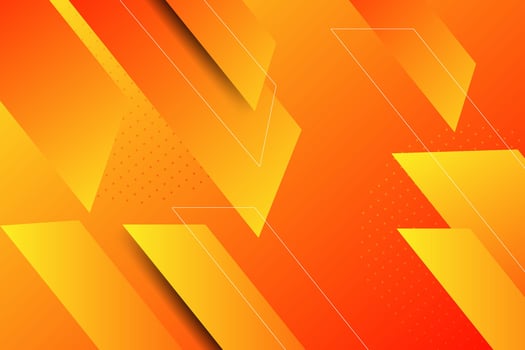 Abstract orange overlapping 3D background pattern. Trendy paper cut design. Eps10 vector