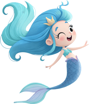 Fantasy mermaid clipart for fairytale ocean-themed projects. . png