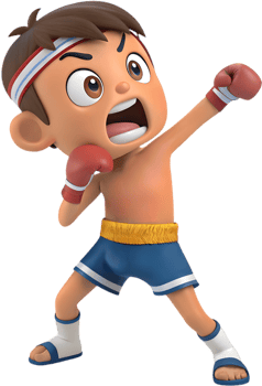 Intense Fighter Clipart for Muay Thai Art, . png