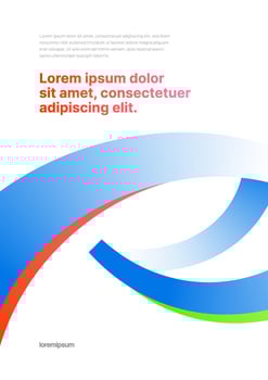 Layout template for sports event, companies or business. Design with abstract fly ribbon for flyer, poster, background or brochure. vector
