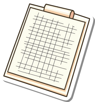 Gridded Clipboard Ready For Notes And Plans png