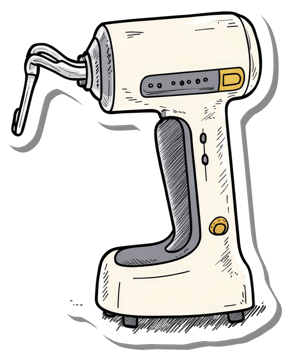 Handheld Electric Mixer Kitchen Appliance Device png