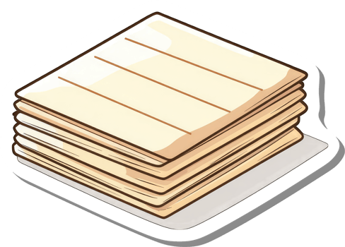 A Stack of Crispy Golden Brown Bread Slices png