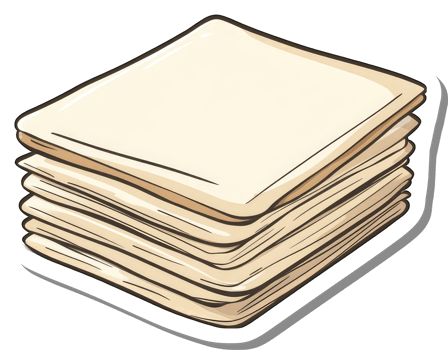 A Stack of Bread Slices Ready For Toasting png