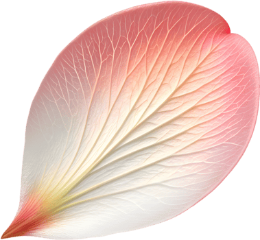 Vibrant cherry blossom petal clipart for seasonal decorations. . png