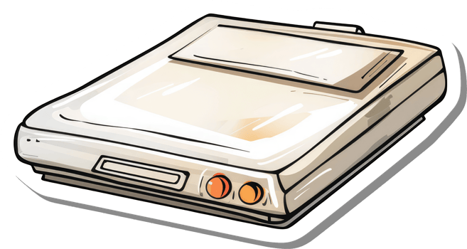 Retro Gaming Console Cartridge Player Device png
