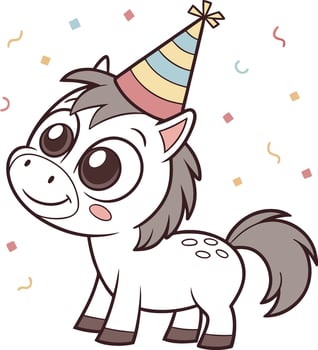 happy birthday Pony vector
