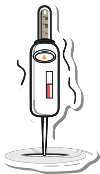 A stylized illustration of a pipette dispensing liquid png