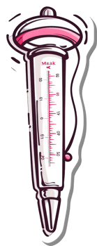 Illustrated Pool Thermometer Water Temperature Gauge png