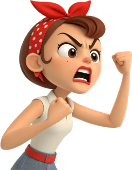 Pin-up girl embracing a striking personality. . png