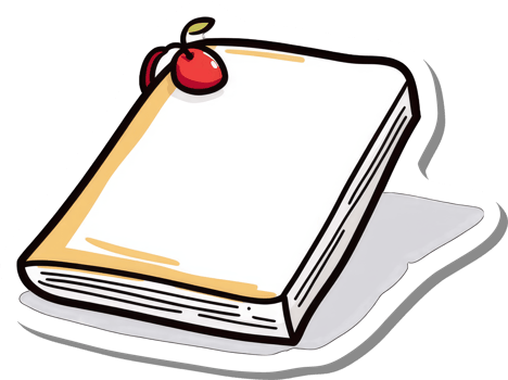 A Book Adorned With A Single Cherry On Top png