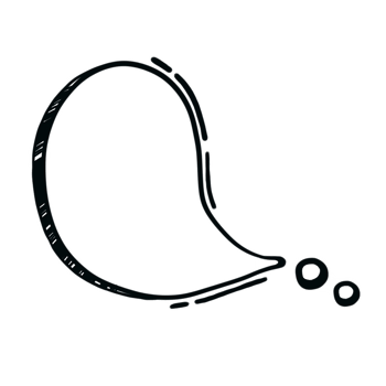 speech bubble material with handwritten png
