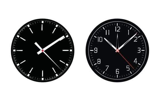 A Clock simple illustration vector