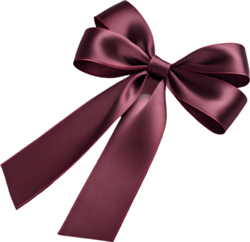 Gift ribbon clipart perfect for chic and glamorous wrapping. . png