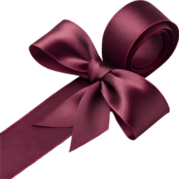 Gift ribbon clipart with vibrant colors for festive designs. . png