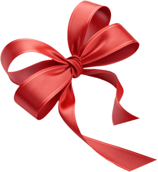 Gift ribbon clipart featuring smooth, radiant, satin texture. . png