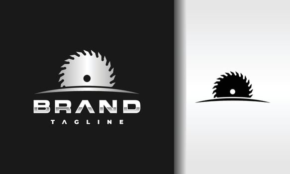 saw curved line logo vector