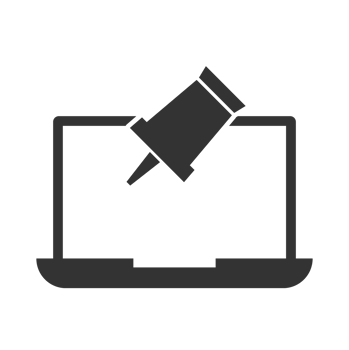 Pin Icon for Laptop and Task Management png