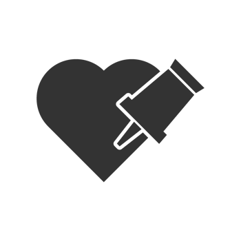 Heart with Hand Icon Representing Health, Care, and Compassion png