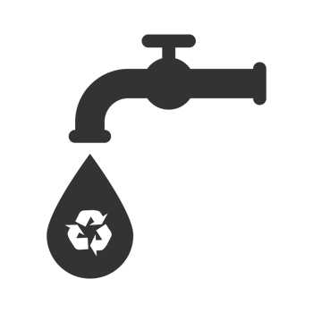 Water Faucet Icon Representing Water Usage and Recycling png