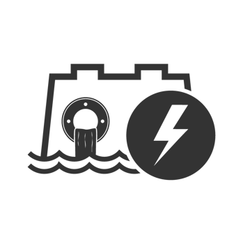 Water and Lightning Bolt Icon Representing Power and Water Systems png