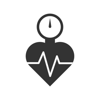 Heart and Pulse Icon Representing Health Monitoring and Fitness Tracking png