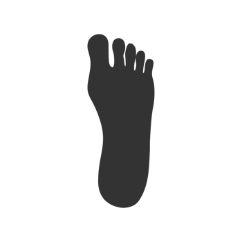 black Footprint Icon png