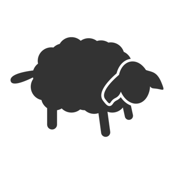 Cloud with Sheep Icon for Cloud Services or Farming png