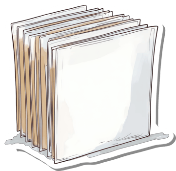 A Stack of Papers Ready For Filing png