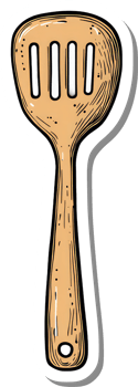 Wooden Spatula Kitchen Cooking Utensil Illustration png