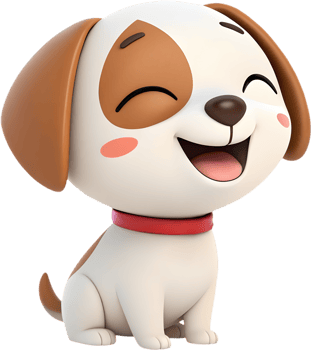 Adorable puppy illustration clipart for digital pet designs, . png