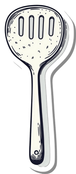 A Hand Drawn Illustration Of A Kitchen Spatula png