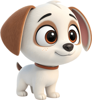 Puppy digital art clipart for all your digital design needs, . png