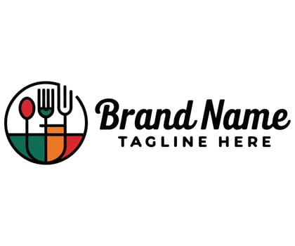 Stylish Restaurant Brand. vector