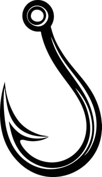 Triple Fishing Hook Silhouette Available on EPS File vector