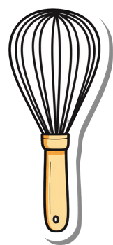 A Classic Balloon Whisk Kitchen Utensil png
