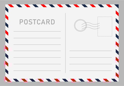 vintage postcard background vector