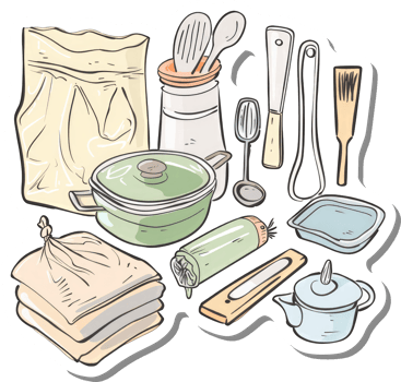 Kitchen Utensils and Baking Supplies Collection png